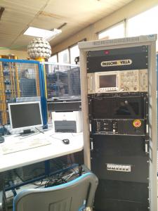 Consolle di comando e misura del generatore di MARX.