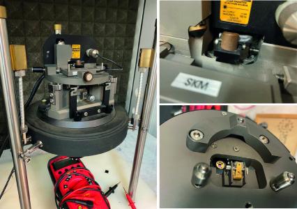 Head of the sample-scan SPM system.