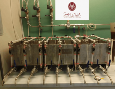 Apparato sperimentale per la bonifica di suoli contaminati da idrocarburi